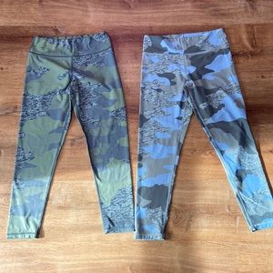 Aerie Chill. Play. Move. Two pairs of Camo leggings